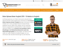 Tablet Screenshot of binaereoptionen.com